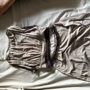 Free people summer mini skirt set top & bottom new without tags